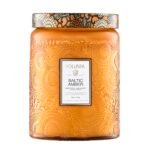 Voluspa Baltic Amber, Large Candle Jar, 18 oz, 100 Hour Burn Time, Coconut Wax for Clean Burning, Handcrafted in the USA