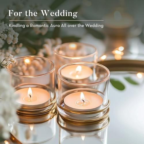 51ZGVBp9EqL._SL500_.jpg Ashlux Unscented Palm Tea Light Candles - 100 Count, 4.5-Hour Burn Time, Smokeless, Perfect for Weddings & Parties. - Image 6