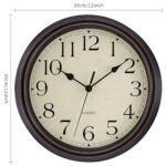 Foxtop Retro Silent Non-Ticking Quartz Wall Clock – 12 Inch Classic Bronze Decor for Living Room, Kitchen, Home Office. - Image 2