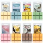 Summer Scented Wax Melts, ARVIDSSON Tropical Soy Wax Cubes for Wax Warmer, Strong Scent Fragrance Wax Tarts, Ocean Breeze, Pina Colada, Fresh Cotton, Pineapple and More, Candle Melts Gift Set