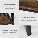 Tribesigns 70.9" Extra Long Console Table: Industrial Sofa Table with 2-Tier Storage for Living Room, Rustic Brown. - Image 7