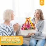 Pro Goleem Small Woven Basket – Ideal for Mother’s Day Gifts or Storage, 12"x8"x5", White, with Handles. - Image 2