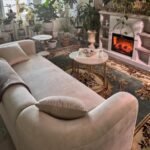 Acanva Cream Velvet 3-Seater Sofa: Modern Minimalist Comfort for Living Room or Apartment - Image 10