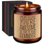 GSPY Thank You Candle - Stress Relief Gifts, Relaxing Gifts for Women, Men - Funny Calming, Relaxation, Birthday, Mothers Day Present for Mom, Daughter, Best Friend, Coworker, Teacher