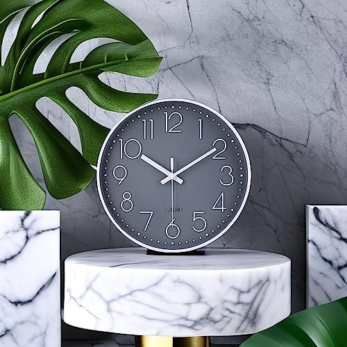 51gSISvjdlL._SL500_.jpg Jomparis 12-Inch Silent Wall Clock: Modern, Battery-Operated, Non-Ticking Decor for Home, Office, and More. - Image 4