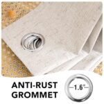 H.VERSAILTEX 100% Blackout Linen Curtains, 84-inch Grommet Panels, Full Light Blocking, Energy Efficient, Natural (2-Pack) - Image 6