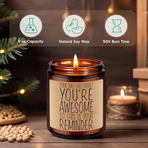 51k1dnMB5IL._SL500_.jpg GSPY Thank You Candle - Stress Relief Gifts for Women & Men, Perfect Relaxation Present for Mom, Friends, & Coworkers. - Image 3