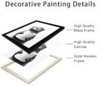 Funny Raccoon Bathroom Wall Art: Framed Black & White Animal Canvas with Toilet Paper - Image 2