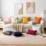 MIULEE Set of 2 Super Soft Beige Corduroy Pillow Covers, Boho Striped 18x18 inches for Couch, Living Room Decor. - Image 9