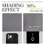 NICETOWN 84-Inch Gray Blackout Curtains - Thermal, Grommet Room Darkening Drapes (2 Panels, W52 x L84) for Bedroom & Living Room. - Image 9
