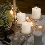 Set of 3 Unscented 3x3 Ivory Pillar Candles - Handpoured, Smokeless Cotton Wick for Weddings, Home, Spa, & Churches, 90-Hour Burn Time - Image 2