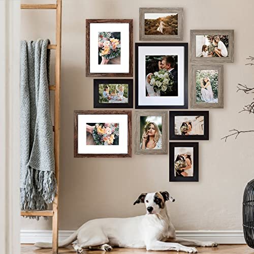 51tGqv0yFXL._SL500_.jpg SESEAT 10-Piece Collage Picture Frame Set: 11x14, 8x10, 5x7, and 4x6 Frames in 3 Finishes. - Image 3