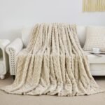 Aganear Fleece Throw Blanket: Soft, Lightweight & Cozy Blanket for Women - Ideal Gift for Any Occasion (50"x60", Khaki) - Image 7