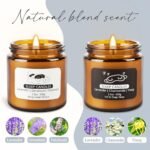 2-Pack Aromatherapy Candles | 7 oz Sleep Sweet Dream & Deep Sleep with Lavender & Chamomile - Long-Lasting Gifts for Men & Women - Image 4