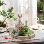 Hanobe Wood Decorative Serving Tray: White Washed Round Rustic Tray for Coffee Table & Kitchen - Image 4