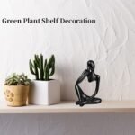 Prettidecor Gold Thinker Statue Set of 3 - Modern Abstract Resin Decor for Office, Living Room, Bedroom - Image 6