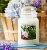 Village Candle Gardenia Large Apothecary Jar Candle, 21.25 oz, White - Fragrant and Elegant. - Image 5