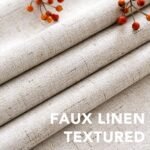 H.VERSAILTEX 100% Blackout Linen Curtains, 84-inch Grommet Panels, Full Light Blocking, Energy Efficient, Natural (2-Pack) - Image 4
