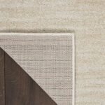 Nourison Essentials 8x10 Indoor/Outdoor Ivory Beige Area Rug - Easy Clean & Non-Shedding for Home & Patio. - Image 5