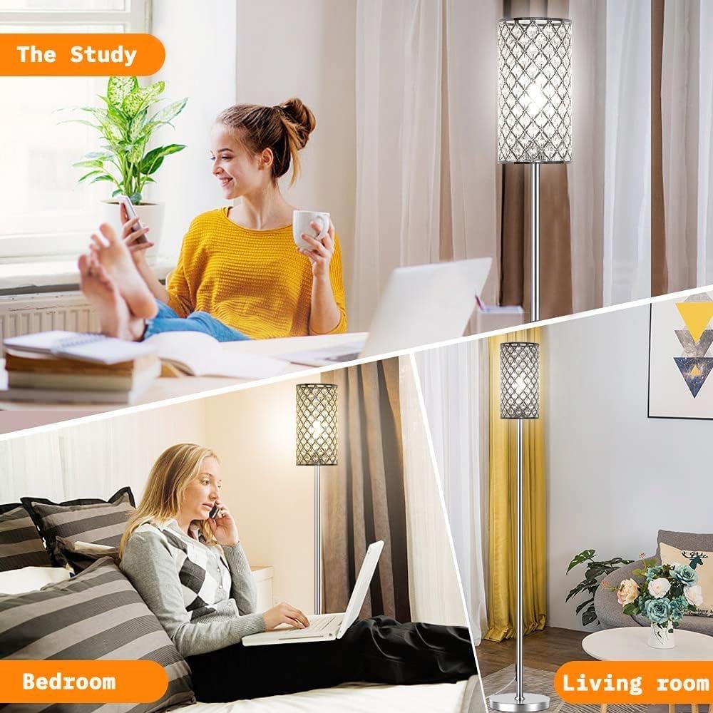 Our Review of Crystal Floor Lamps: Elegant lighting with 3 CCT LEDs