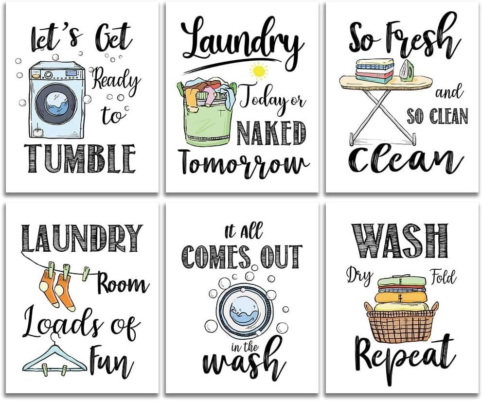 We Review: 6 Witty Laundry Signs That Brighten wash Day