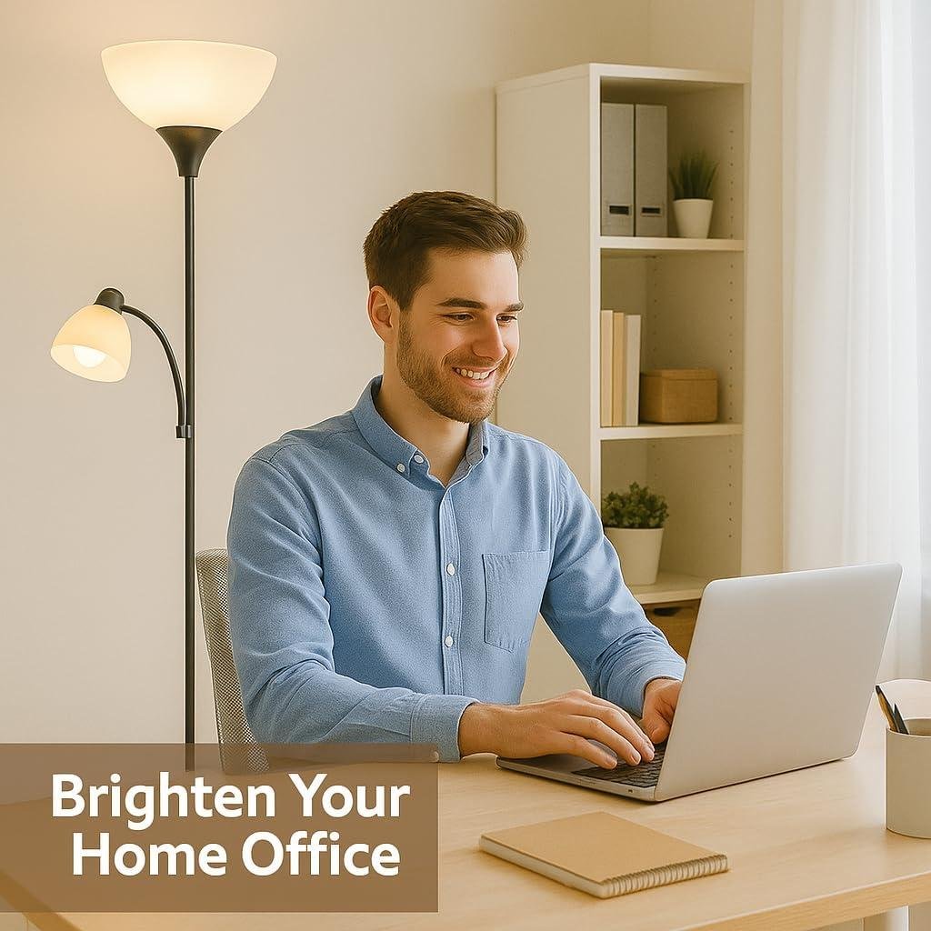 Our Review: Adjustable Black Floor Lamp Brightens Any Room Perfectly