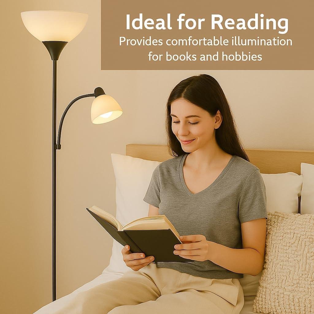 Our Review: Adjustable Black Floor Lamp Brightens Any Room Perfectly