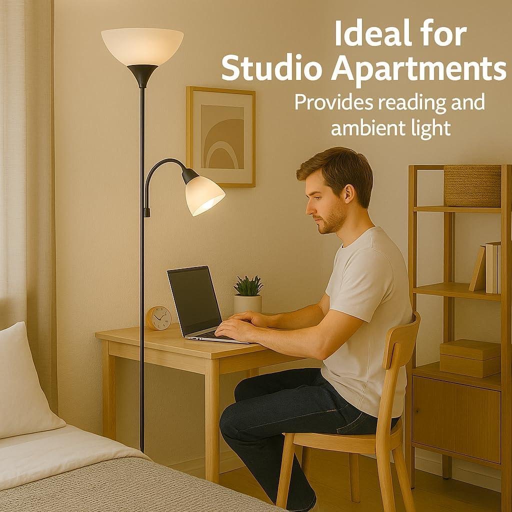 Our Review: Adjustable Black Floor Lamp Brightens Any Room Perfectly