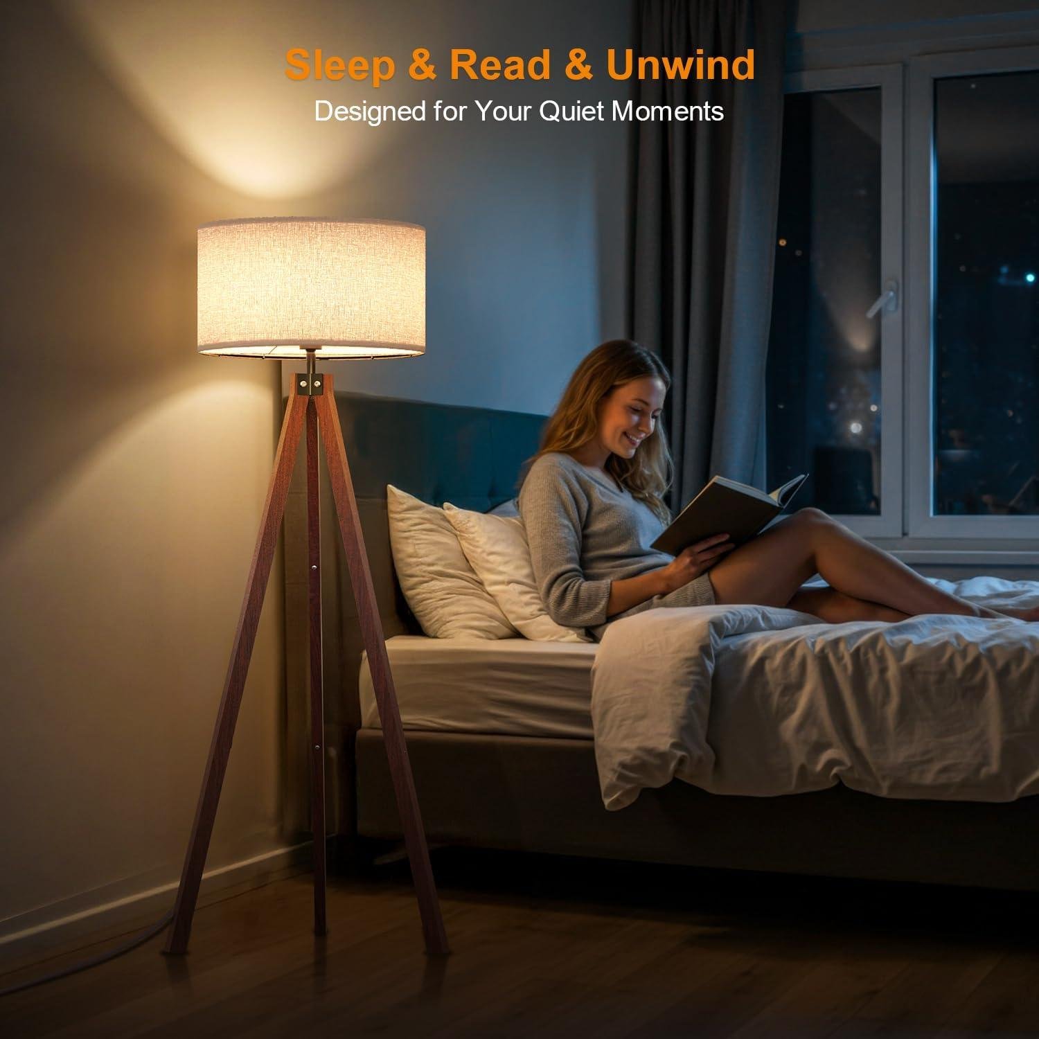 Our Review of LEPOWER Wood Tripod Floor Lamp: Stylish, Sturdy, and Bright