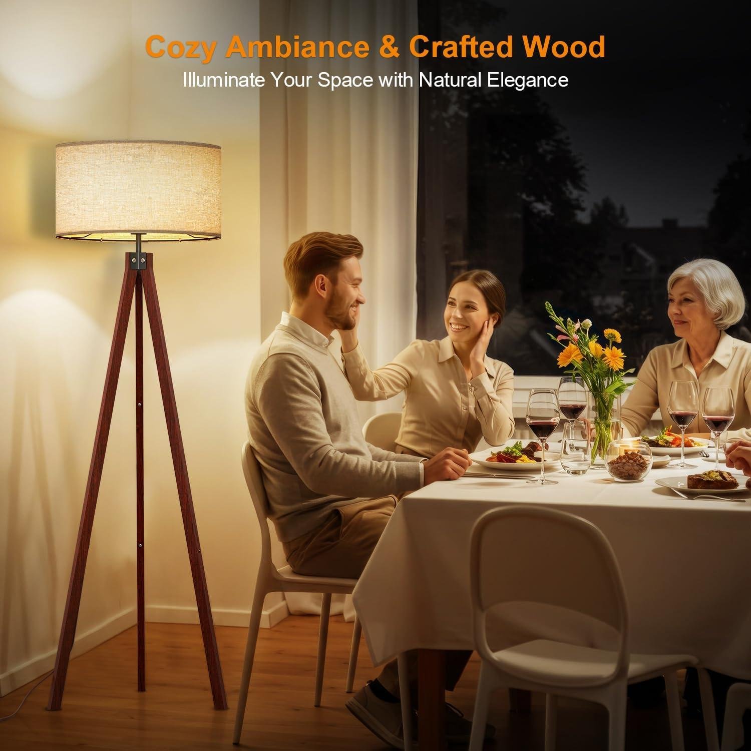 Our Review of LEPOWER wood Tripod Floor Lamp: Stylish,Sturdy,and Bright