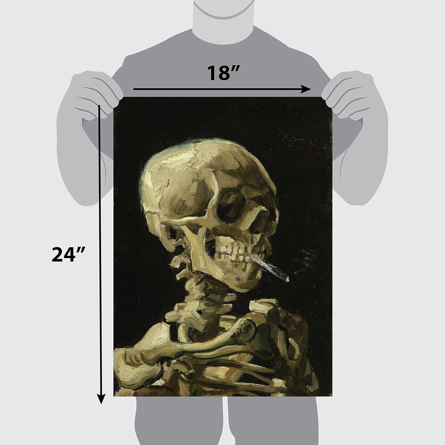 We Review Van Gogh's Smoking Skull Laminated Art Print