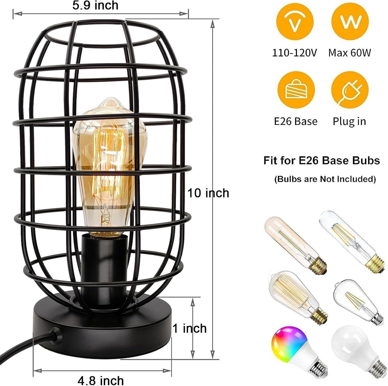 Our Take on the Industrial Vintage Table Lamp with Dimmable Brightness