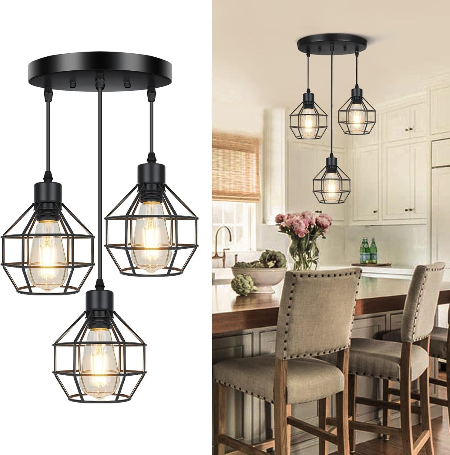 Why We Love ‍the FadimiKoo 3-Light Farmhouse Pendant Lamp