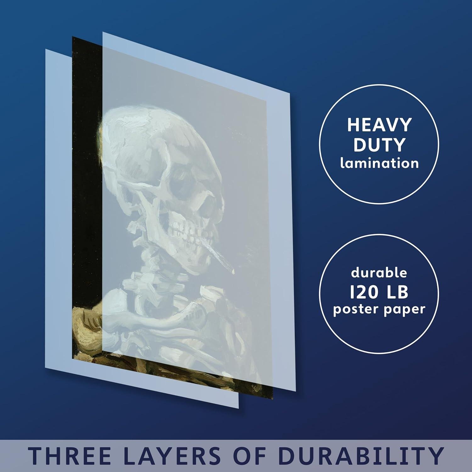 We Review Van Gogh's Smoking Skull Laminated Art Print
