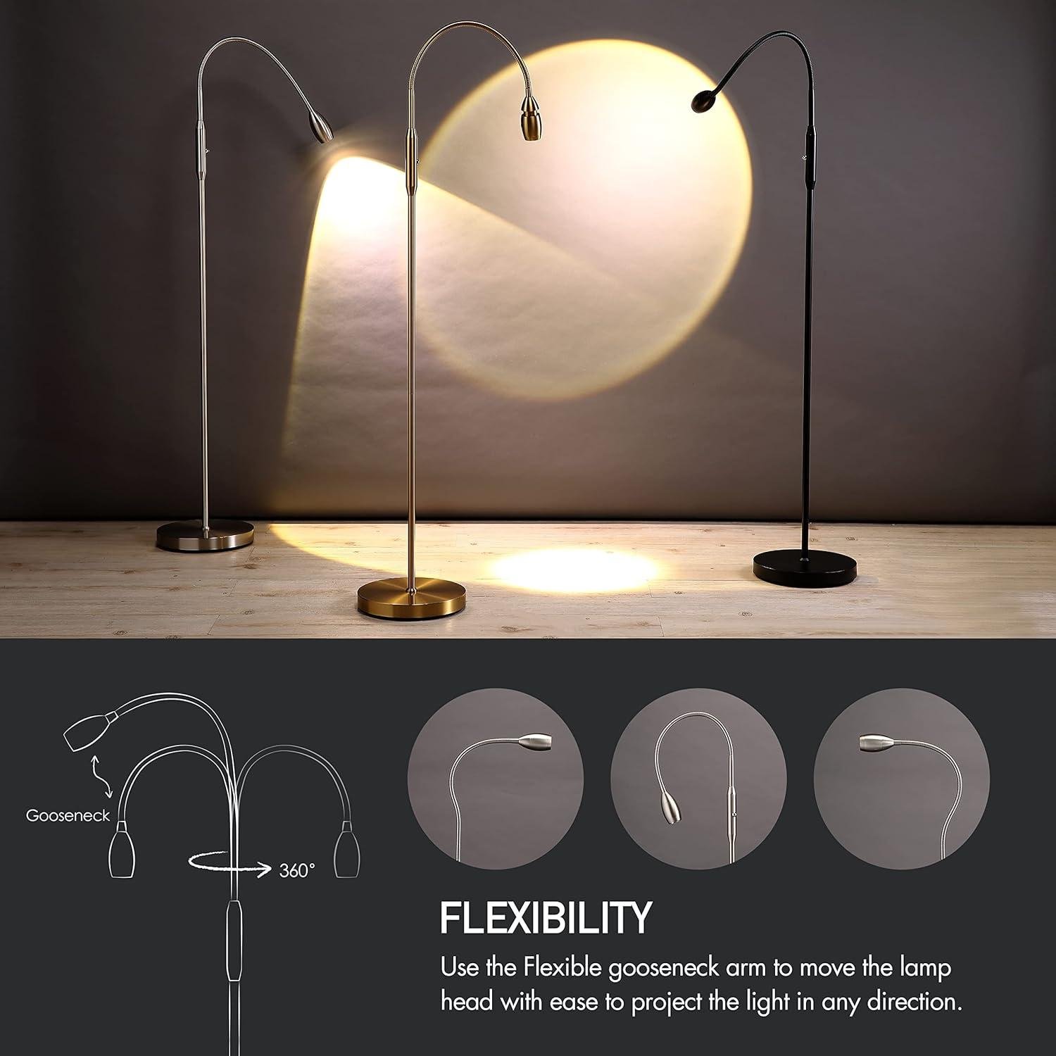 Our Review of the O'Bright Ray: Flexible, Dimmable LED Floor Lamp