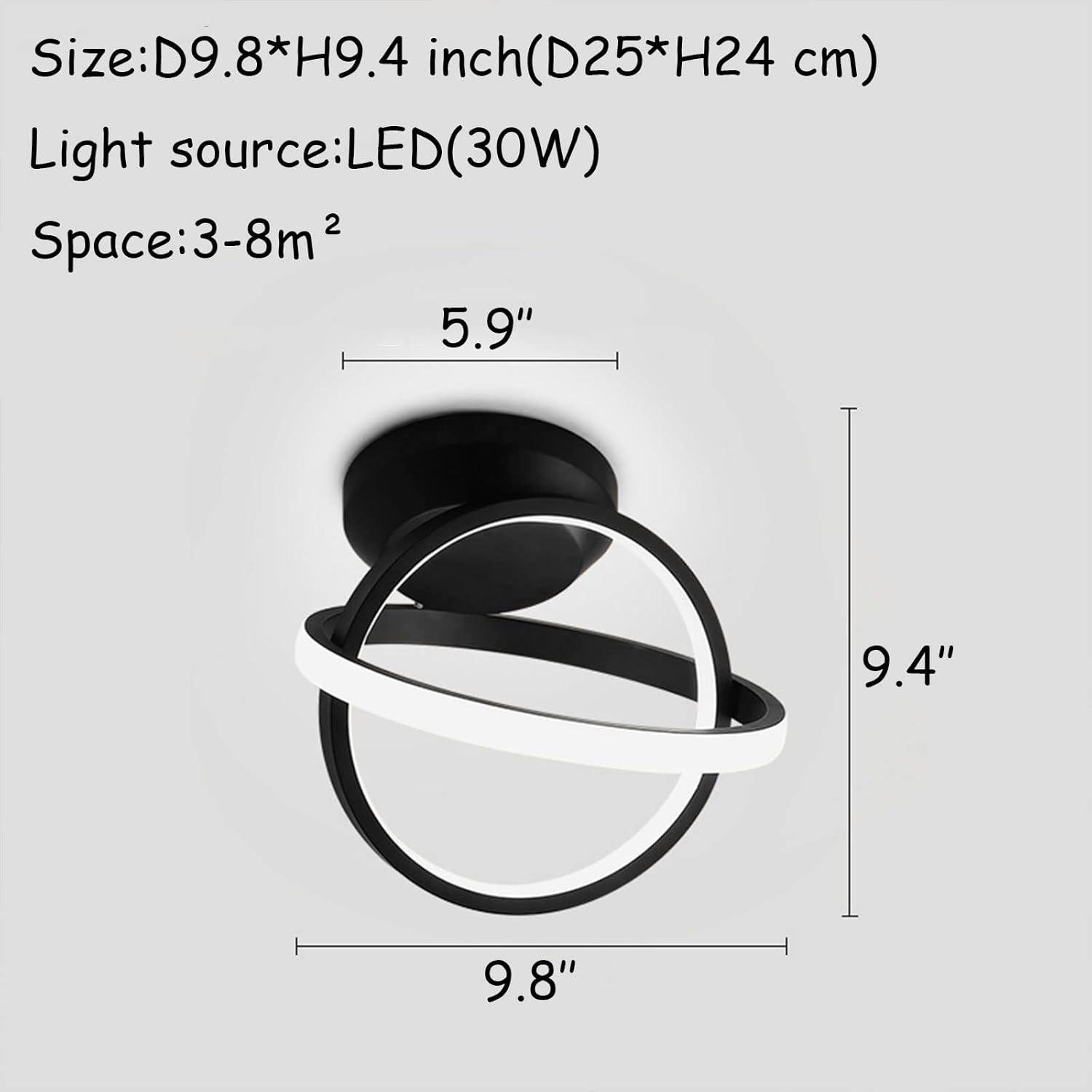 Our Review of the CANEOE Black LED Ceiling Light: Stylish & Efficient