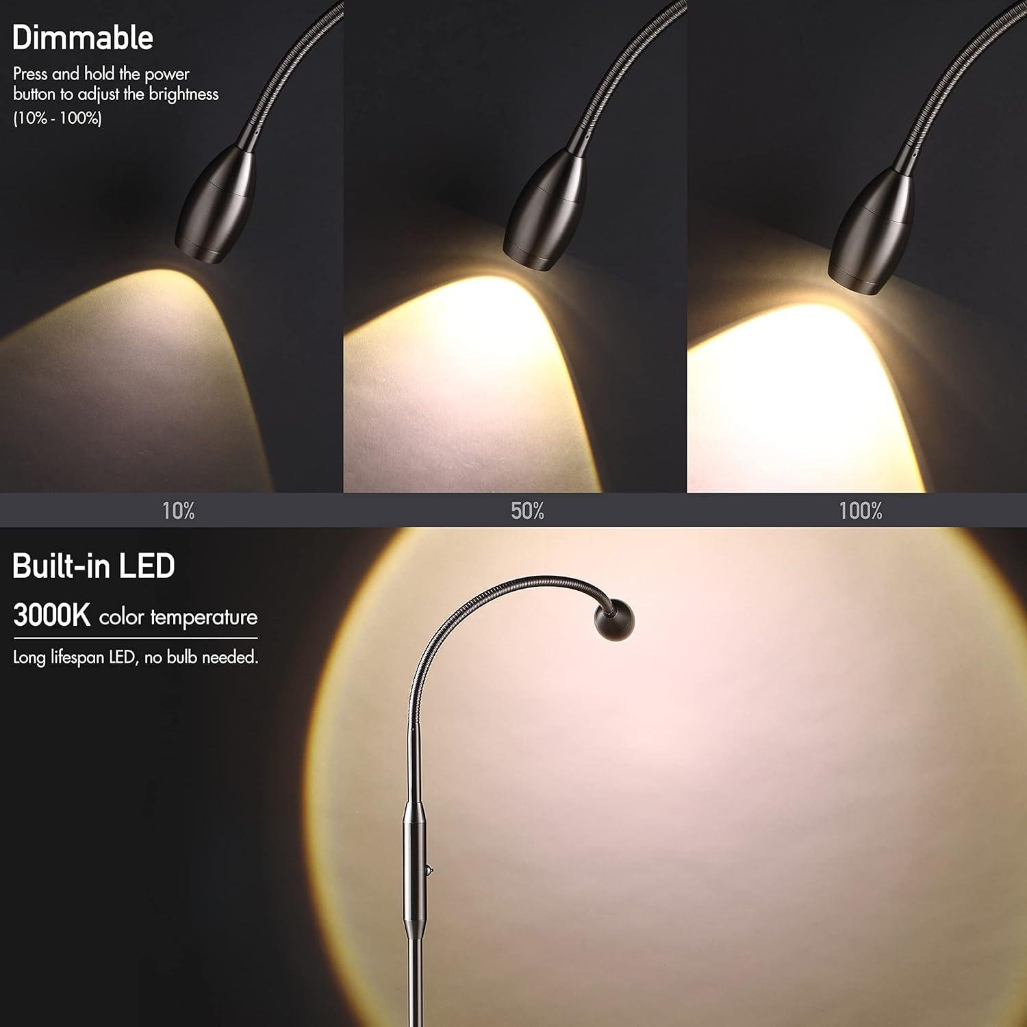 Our Review of the O'Bright Ray: Flexible, Dimmable LED Floor Lamp