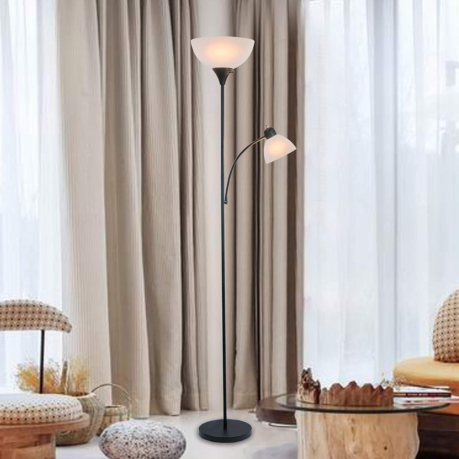 Our Review: Adjustable Black Floor Lamp Brightens Any Room Perfectly