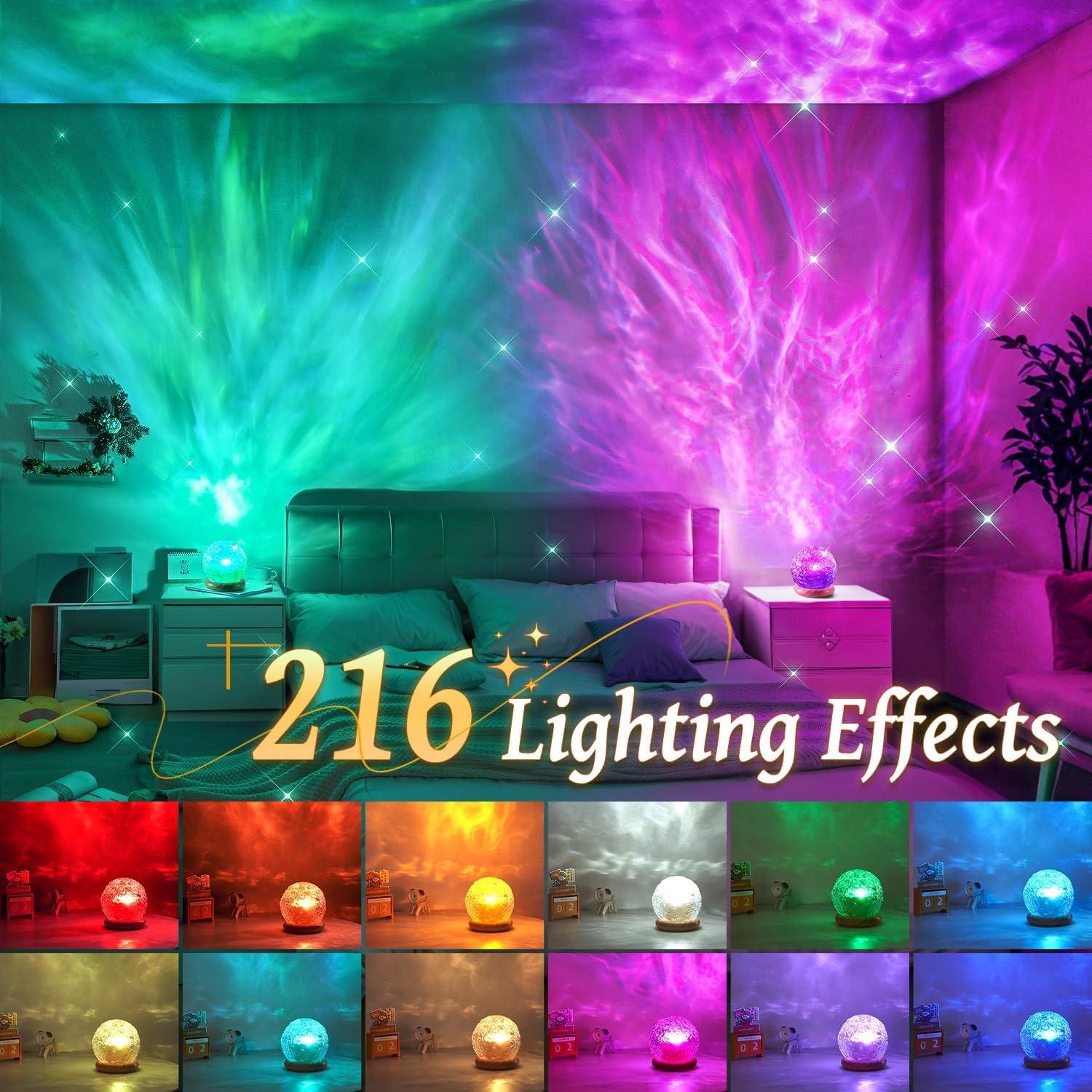 Transforming Our Bedrooms with the Mubarek Crystal Light projector-216 Modes of Magic!