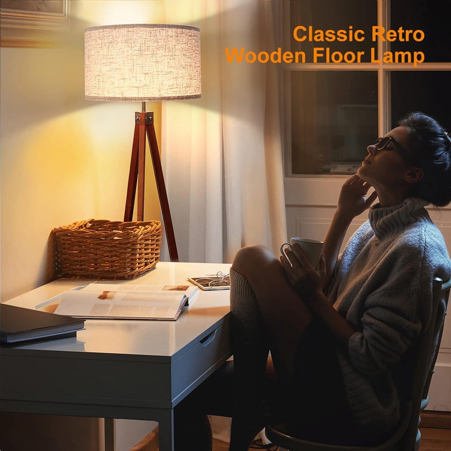 Our Review of LEPOWER Wood Tripod Floor lamp: Stylish, Sturdy, and Bright