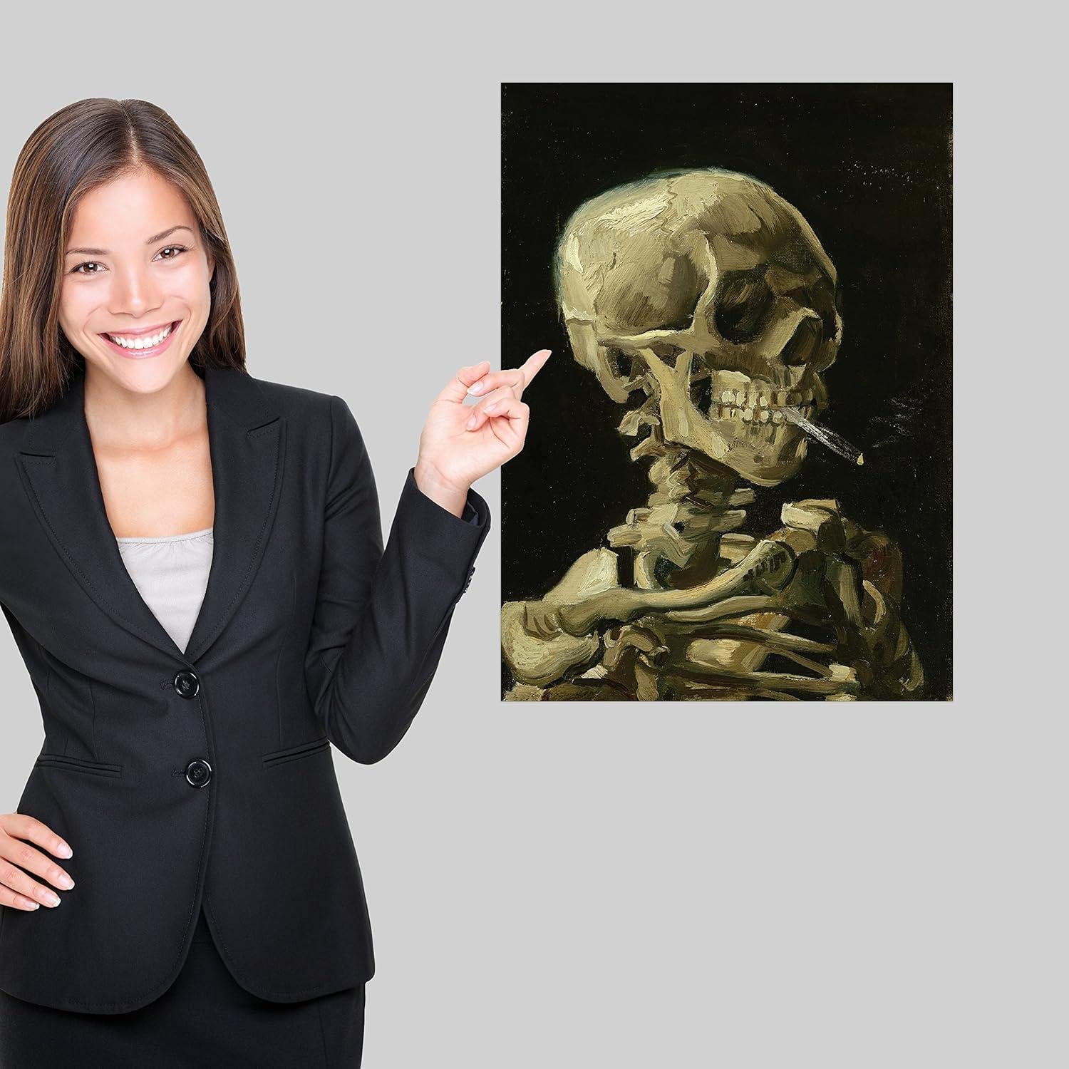 We Review van Gogh's Smoking Skull Laminated Art Print