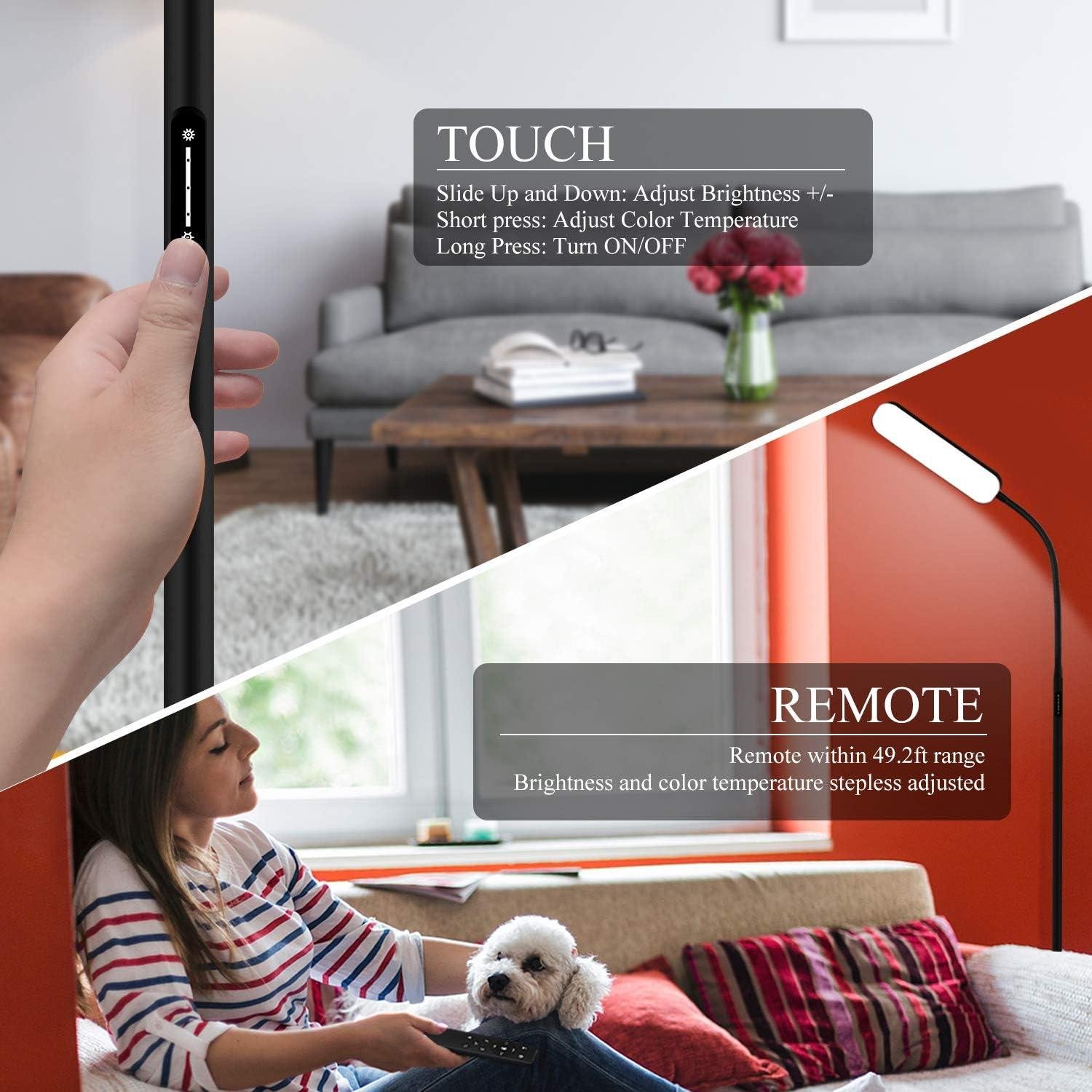 Our review of the WioMio LED Floor Lamp with Remote & Touch Control