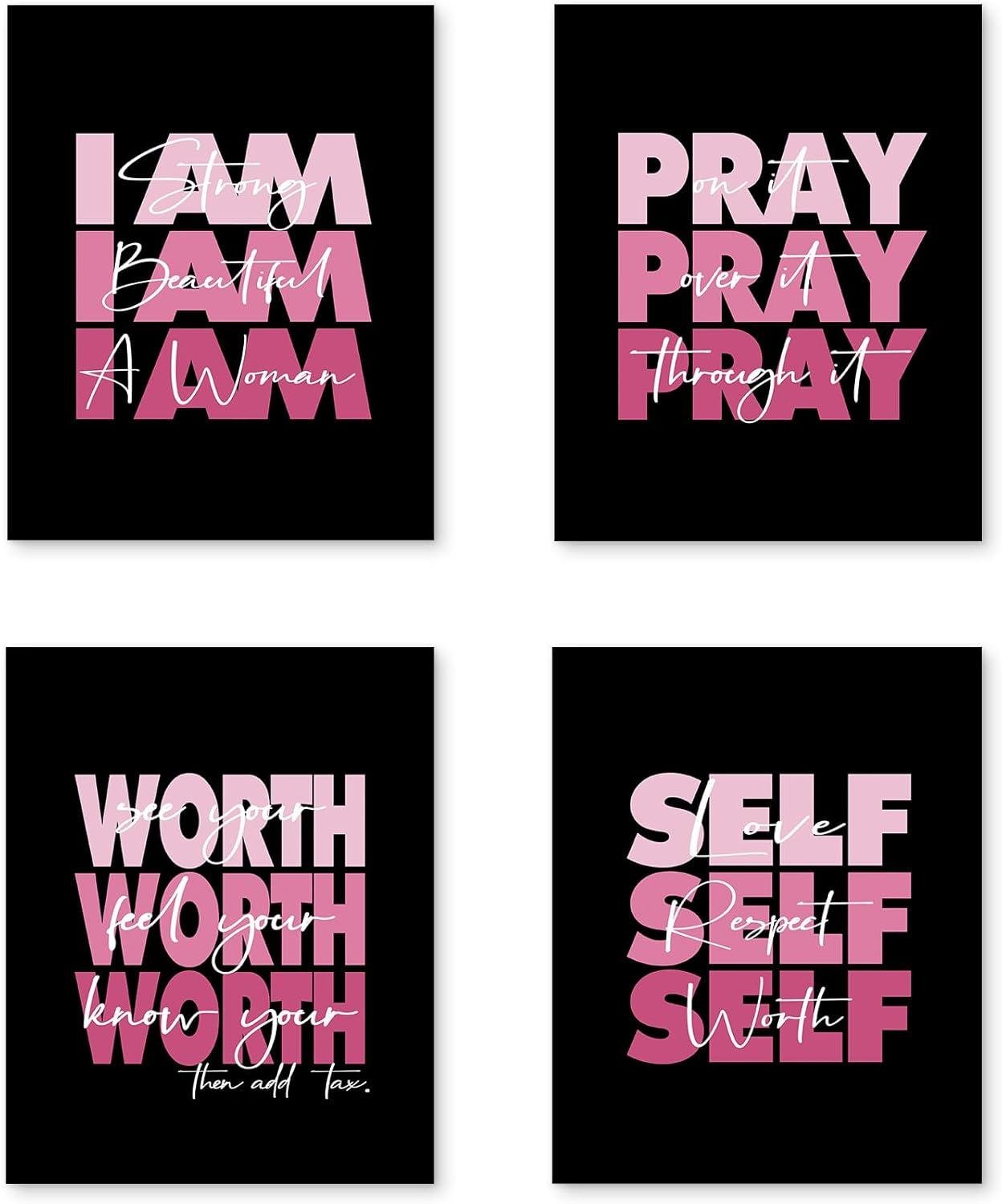 Elevating Her Space: Our Review of HUYAW Pink Inspirational Wall Art