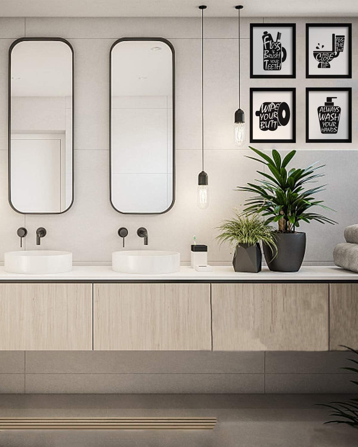 We Review: Joysnana's Hilarious Bathroom Wall Art Set