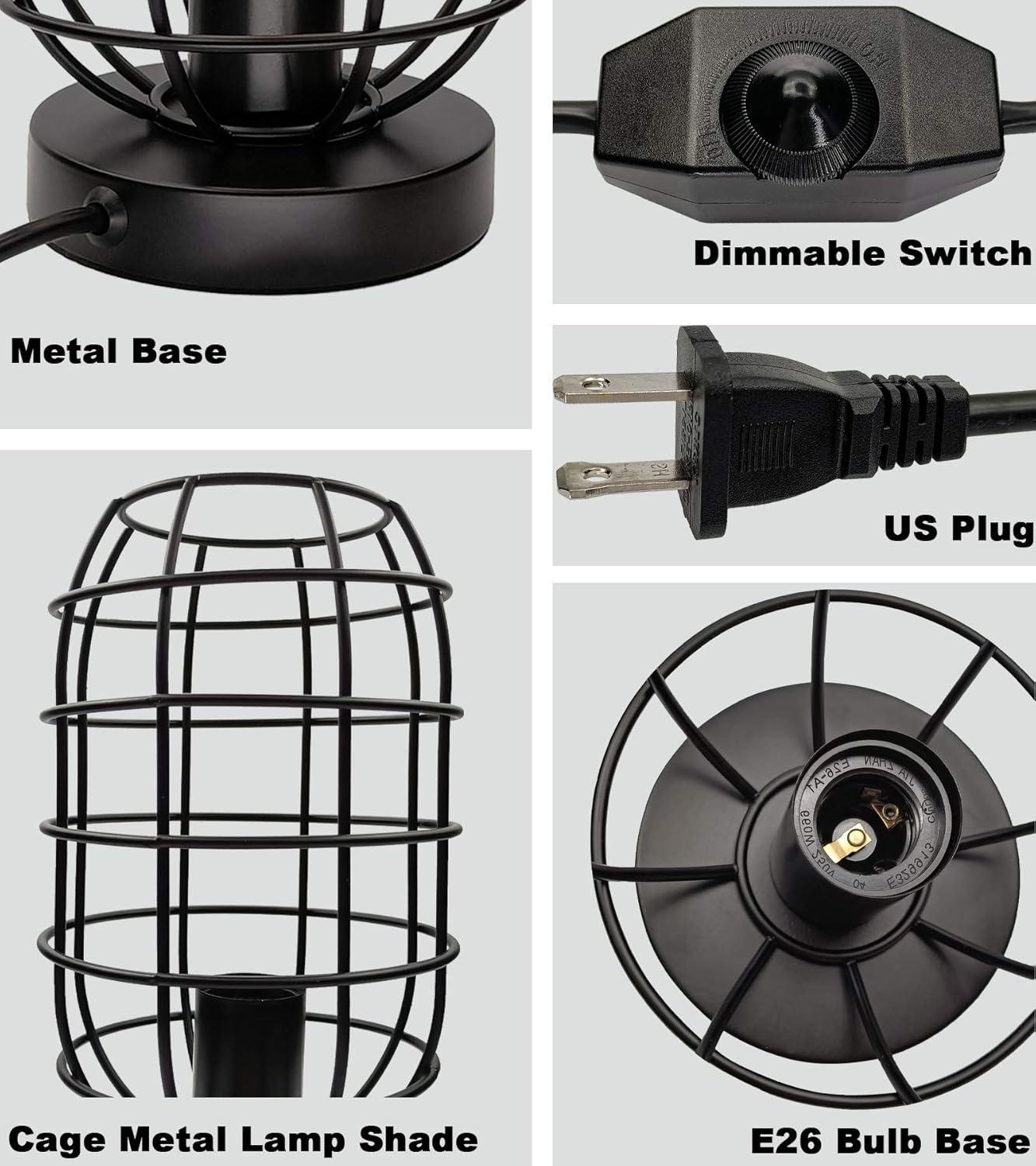 Our Take on the Industrial Vintage Table Lamp with Dimmable Brightness