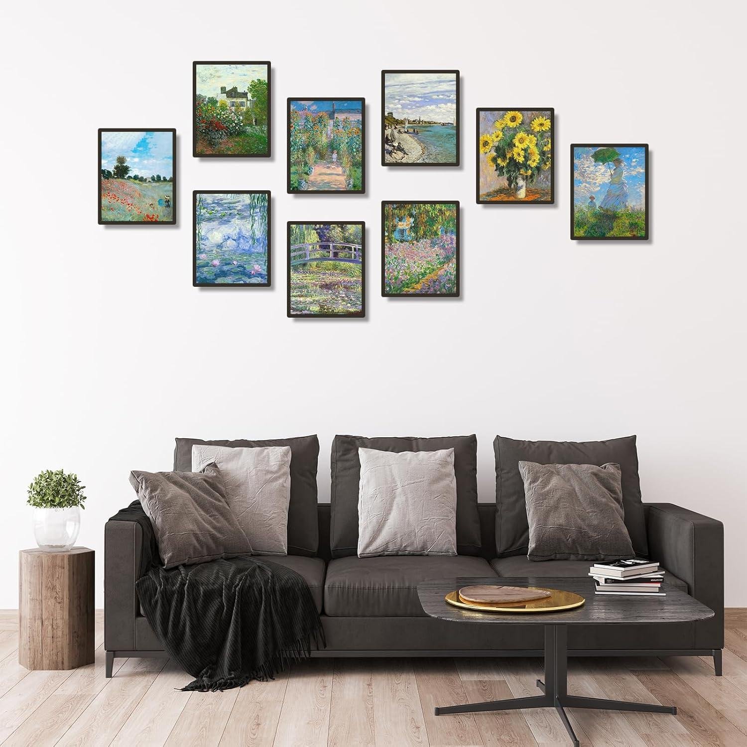 Bringing Monet's Magic Home: Our Review of 9-Piece Water Lilies Art Prints