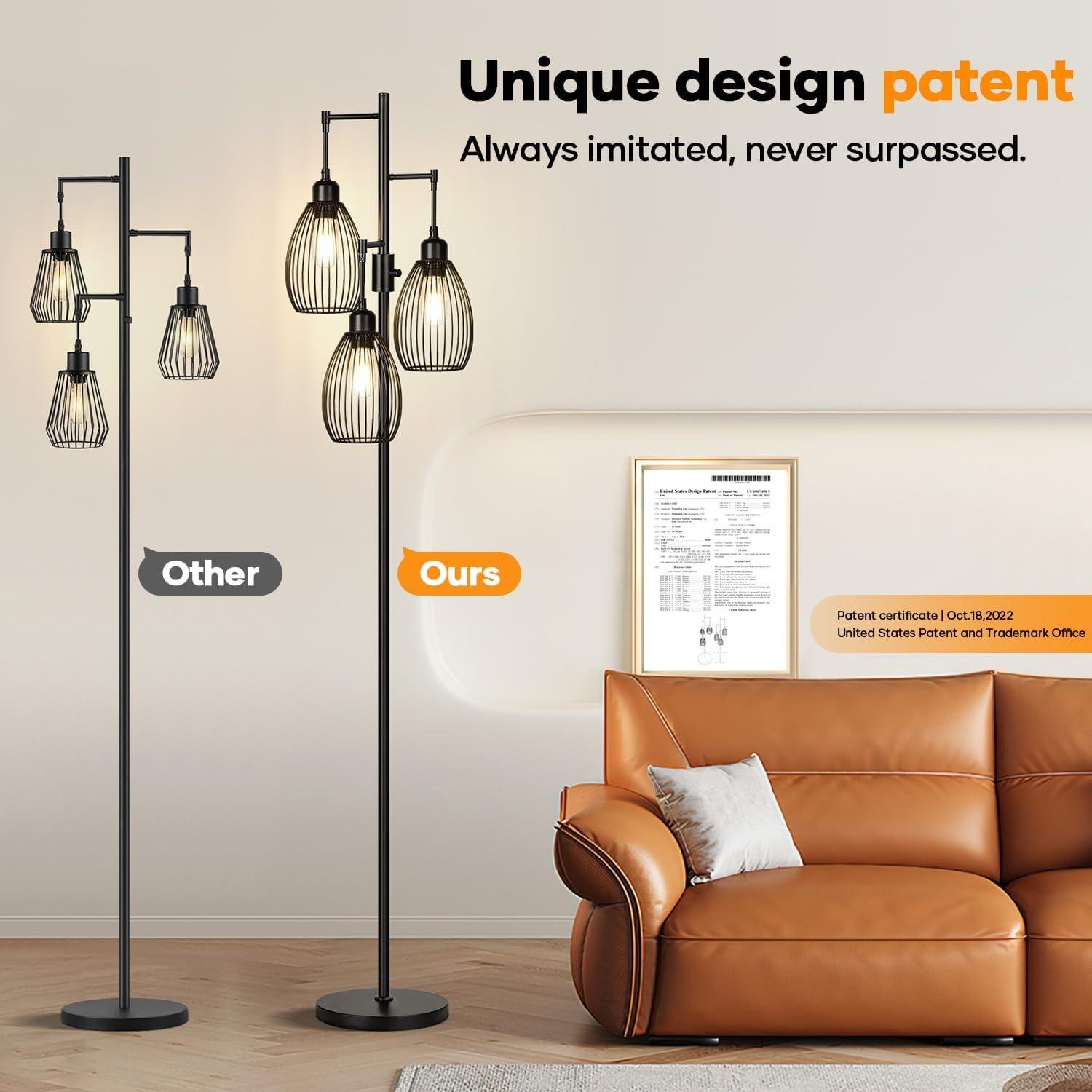 Our Review: Stylish, Dimmable Edison Floor Lamp for Any Room