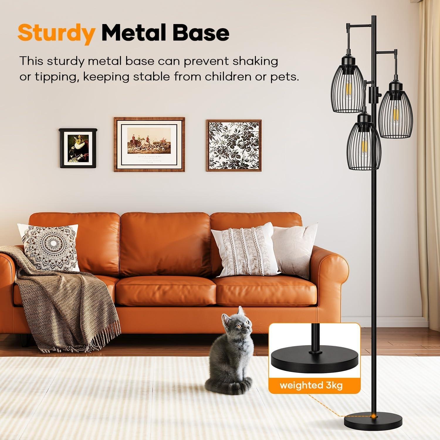 Our Review: Stylish, Dimmable Edison Floor Lamp for Any room