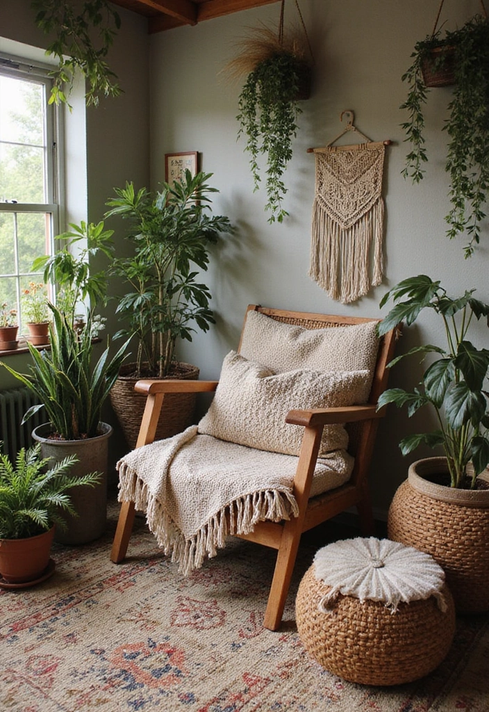 10 Eclectic Room Makeovers That Will Make You Rethink Your Space! - 1. Boho Bliss: A Cozy Oasis