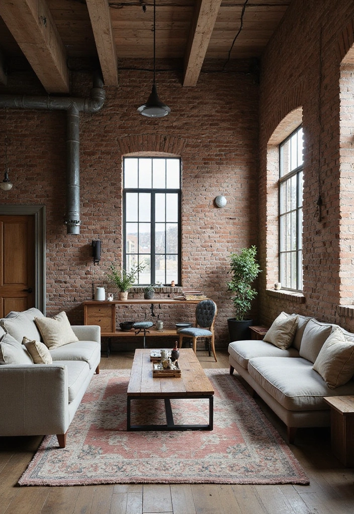 10 Eclectic Room Makeovers That Will Make You Rethink Your Space! - 2. Industrial Charm: A Modern Twist